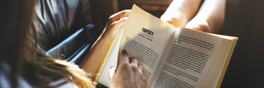 Чтение книги в поездке